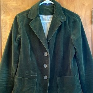 Gap Dark Green Corduroy Blazer